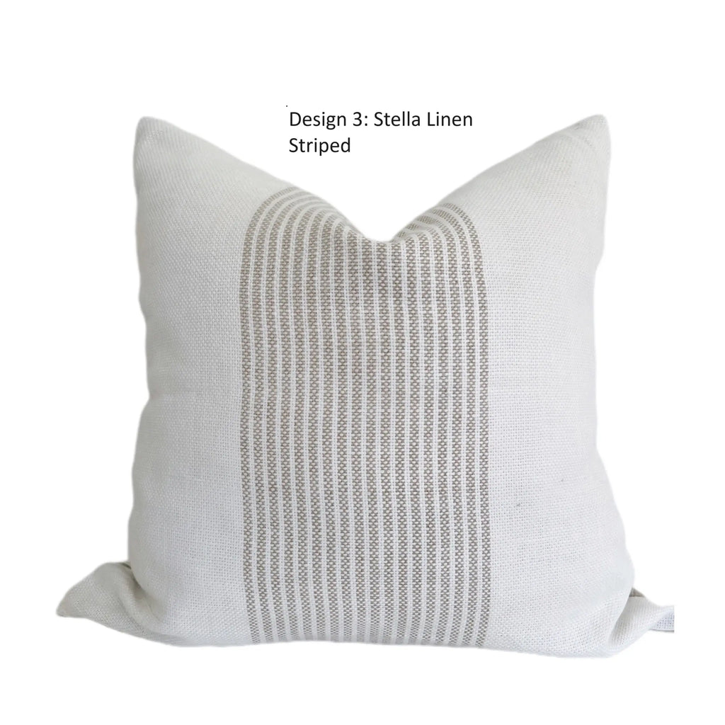 The Home Mind Neutral Linen Throw Pillow Covers
