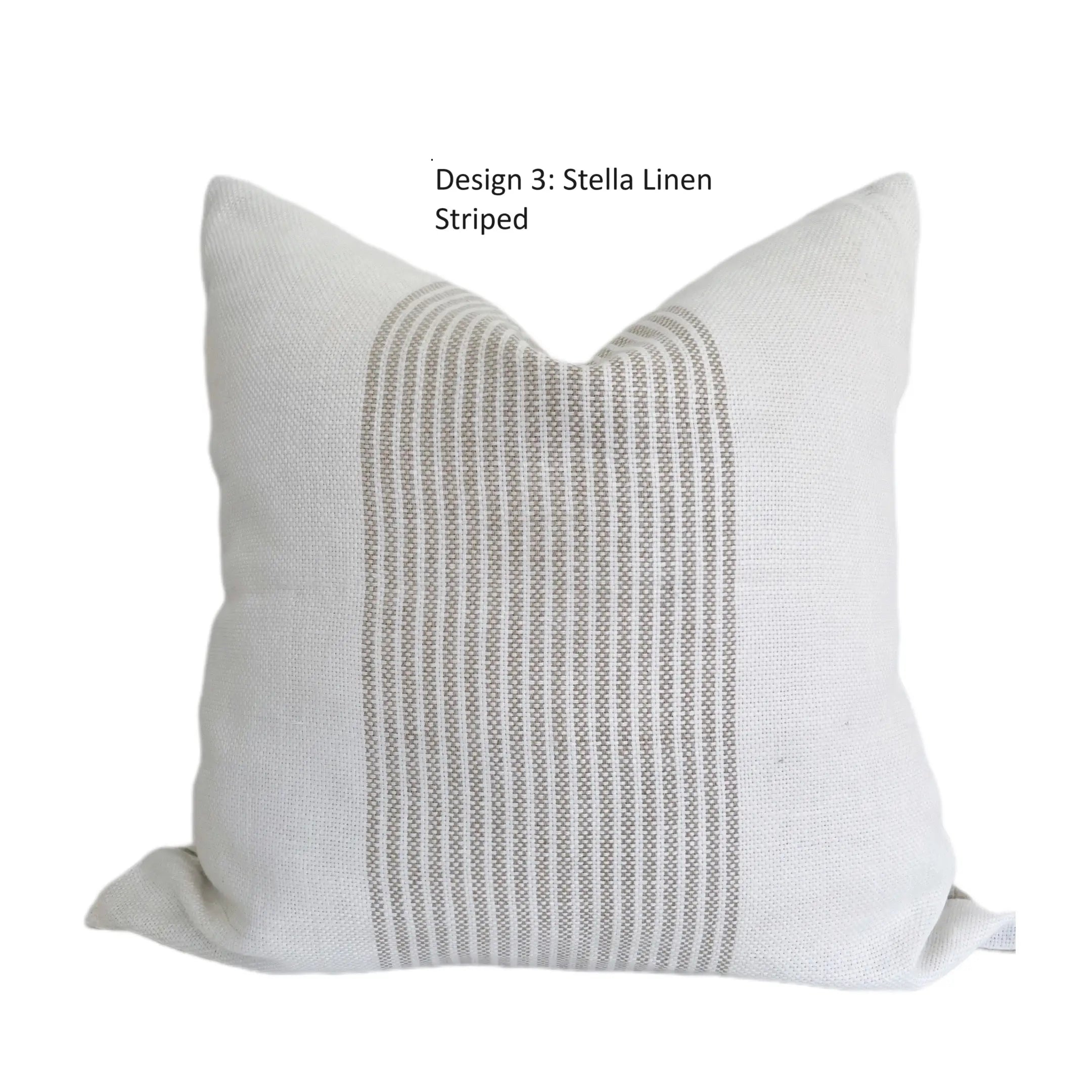 The Home Mind Neutral Linen Throw Pillow Covers