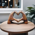 Heart Hands Sculpture
