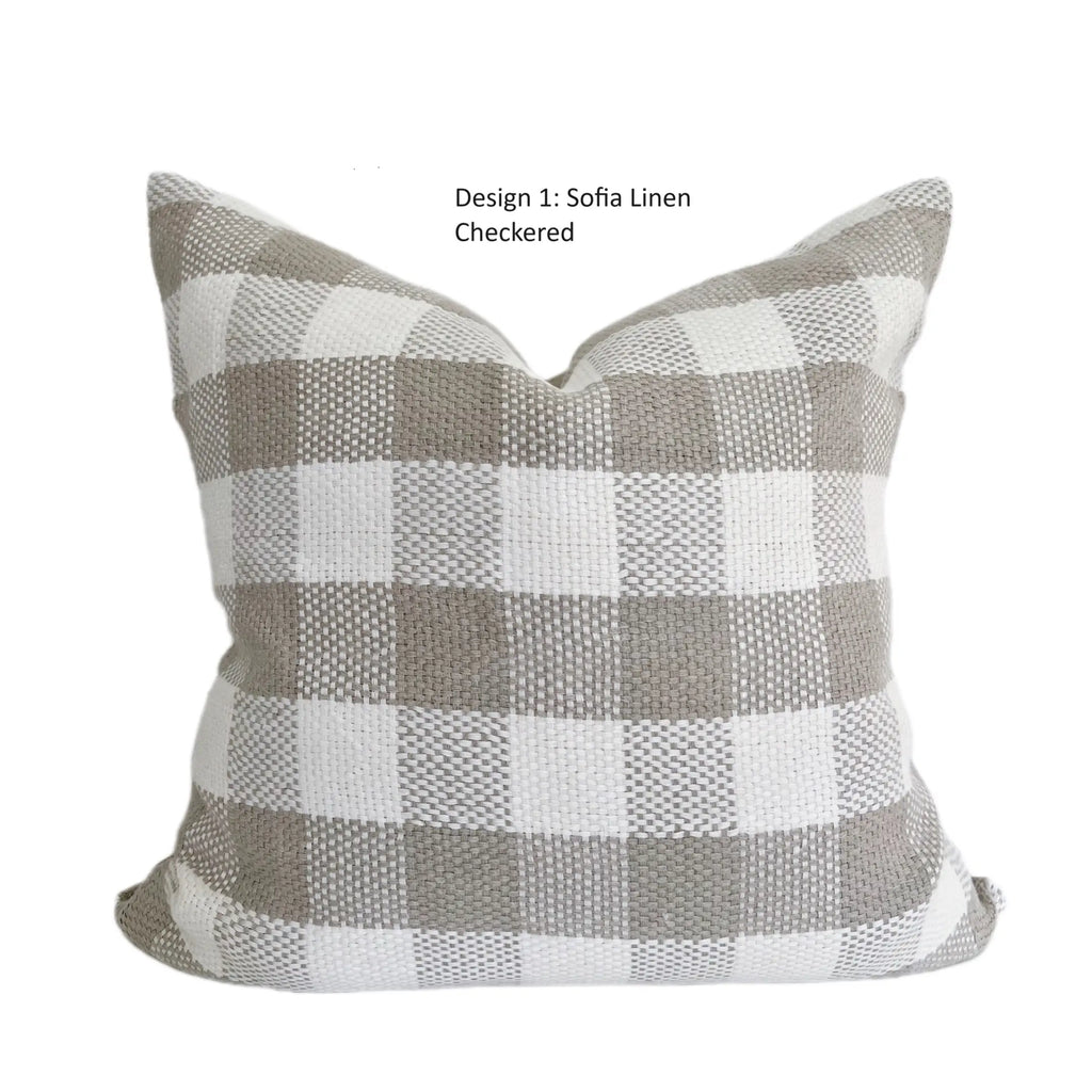 The Home Mind Neutral Linen Throw Pillow Covers