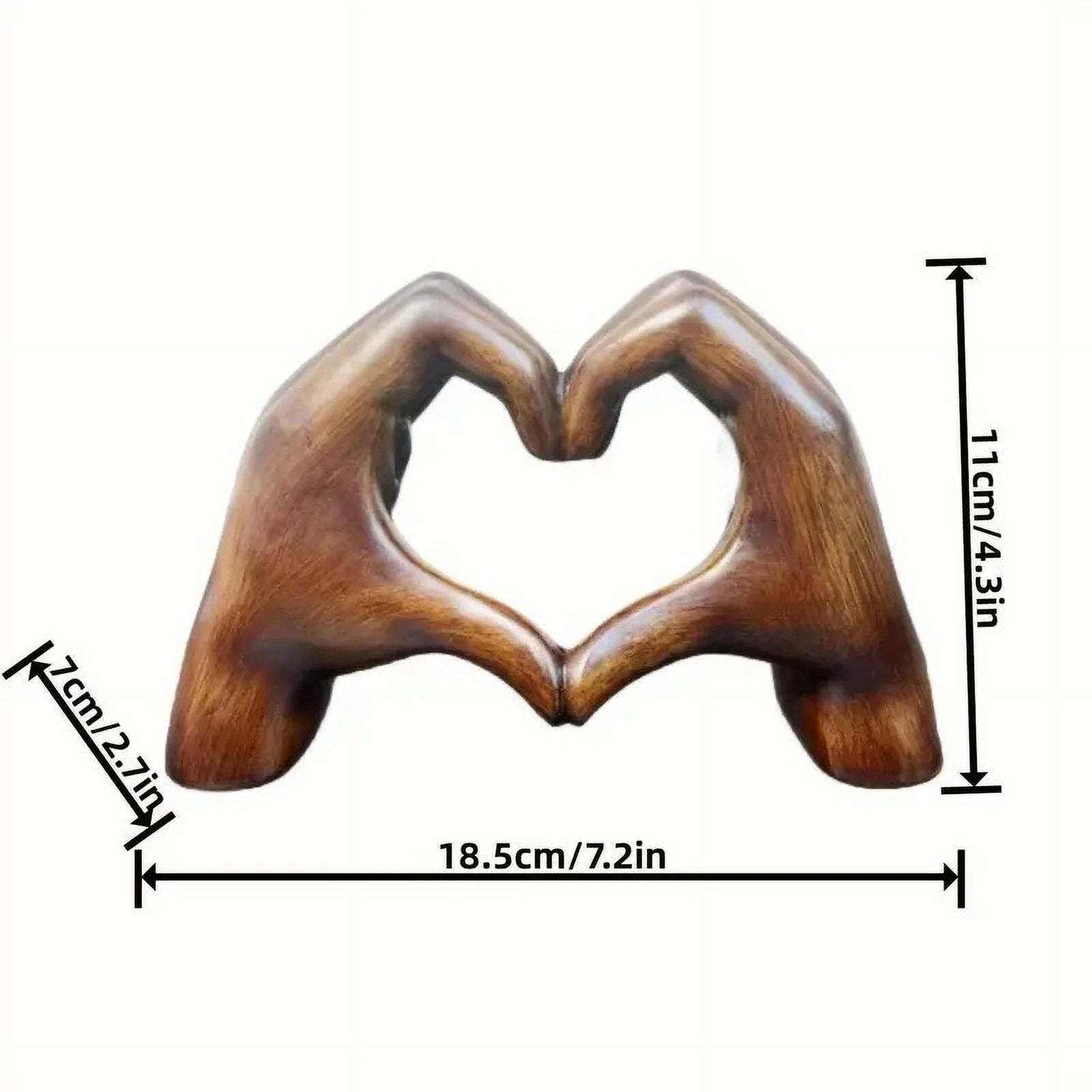 Heart Hands Sculpture