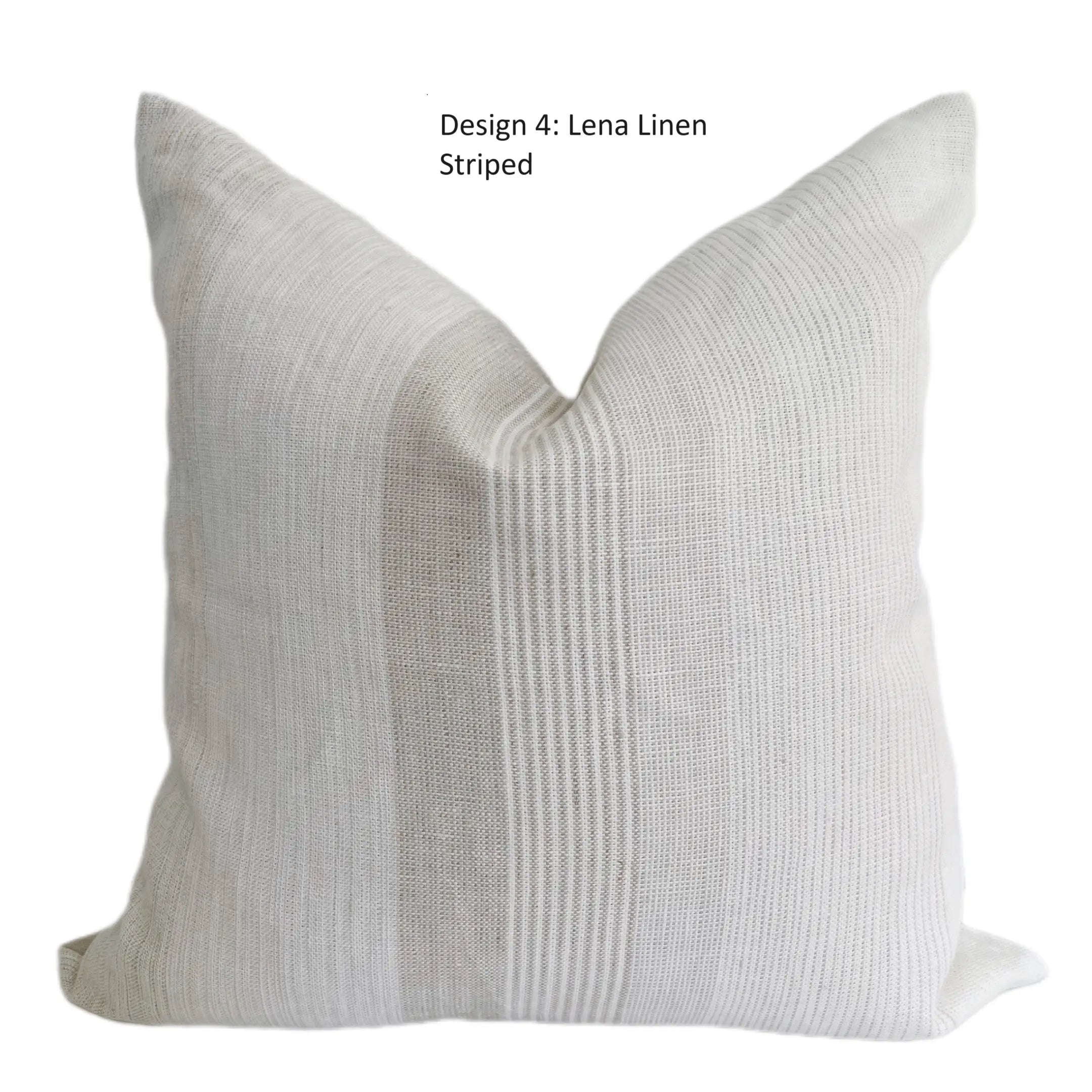 The Home Mind Neutral Linen Throw Pillow Covers