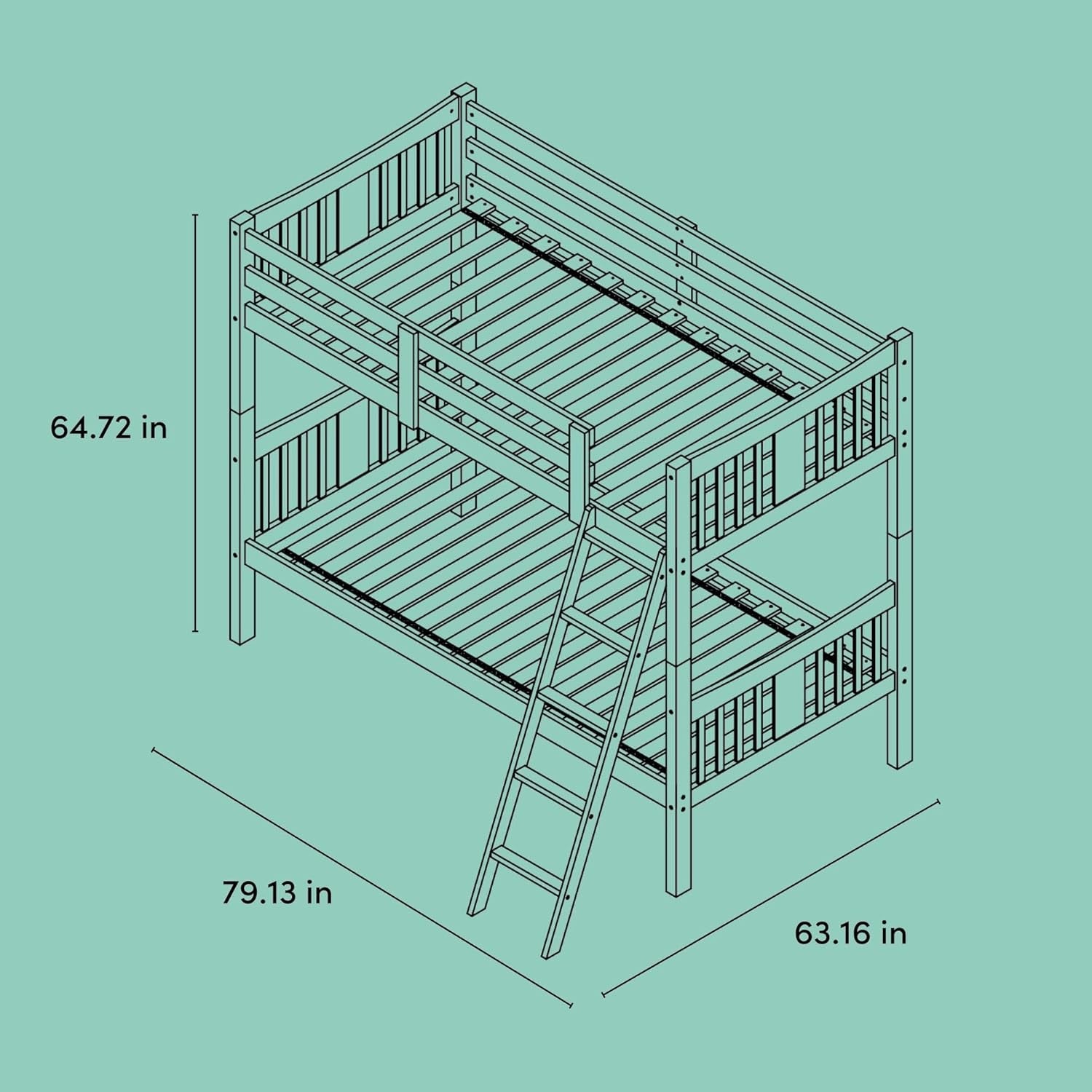 Caribou Bunk Bed Twin 