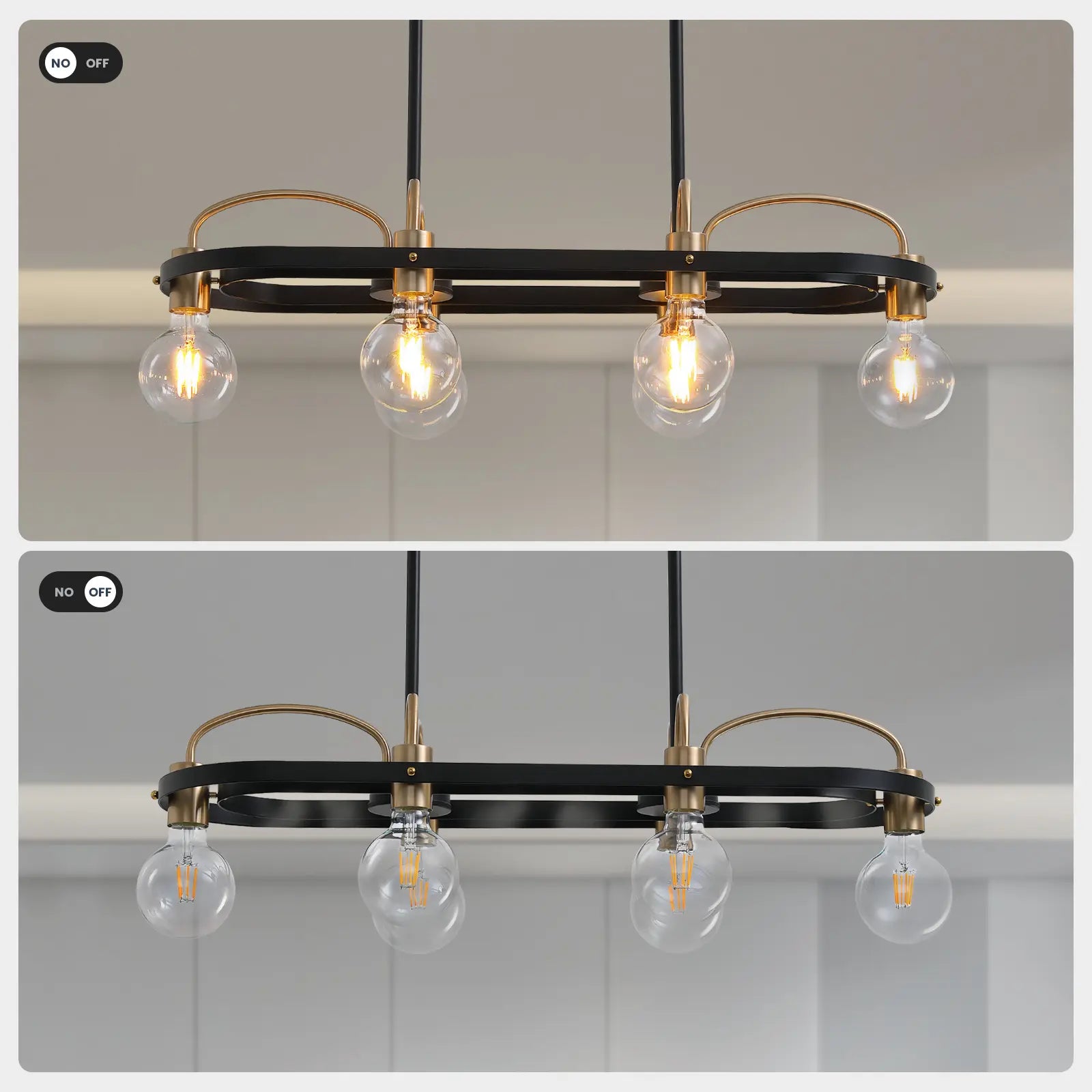 Rectangular Island Chandelier