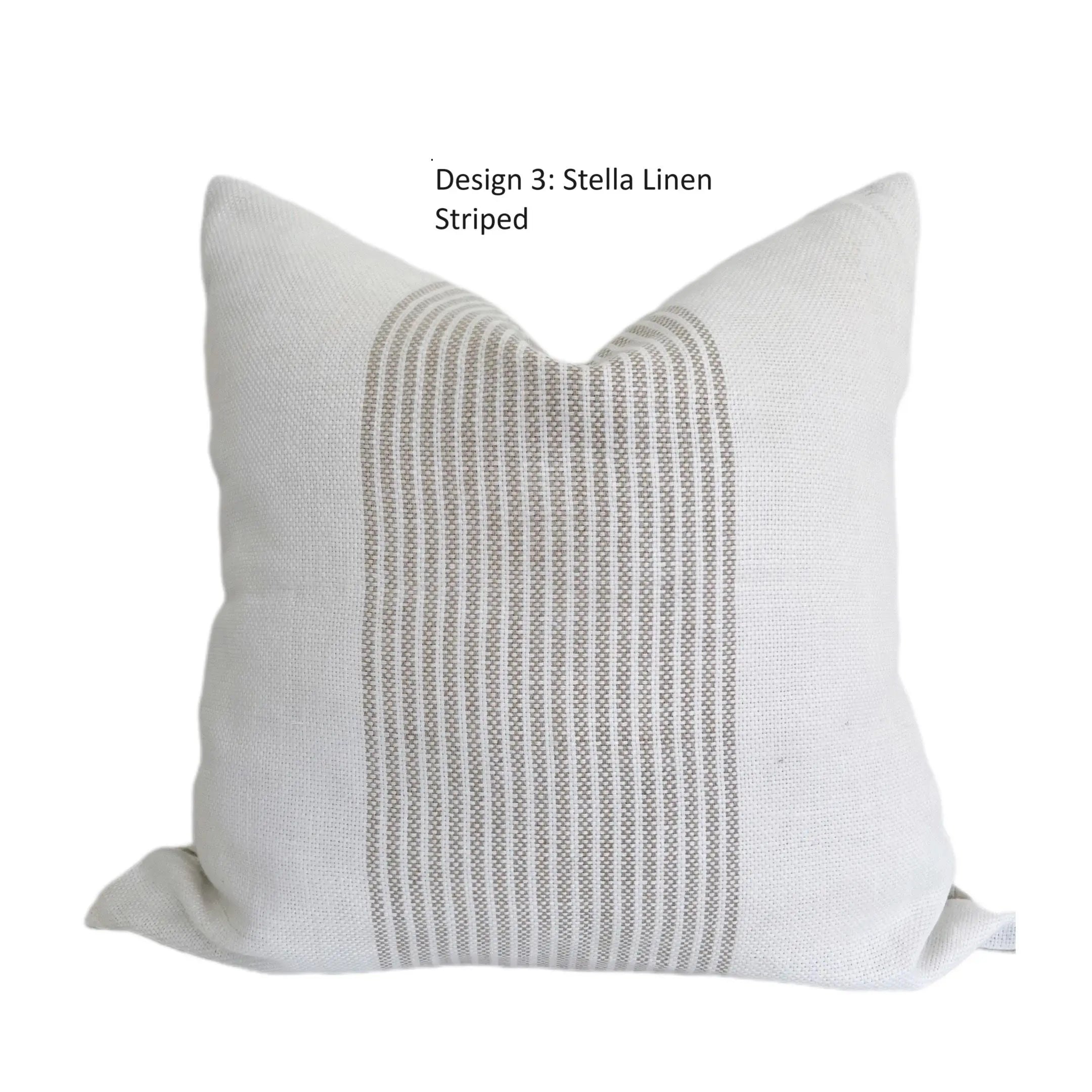 The Home Mind Neutral Linen Throw Pillow Covers