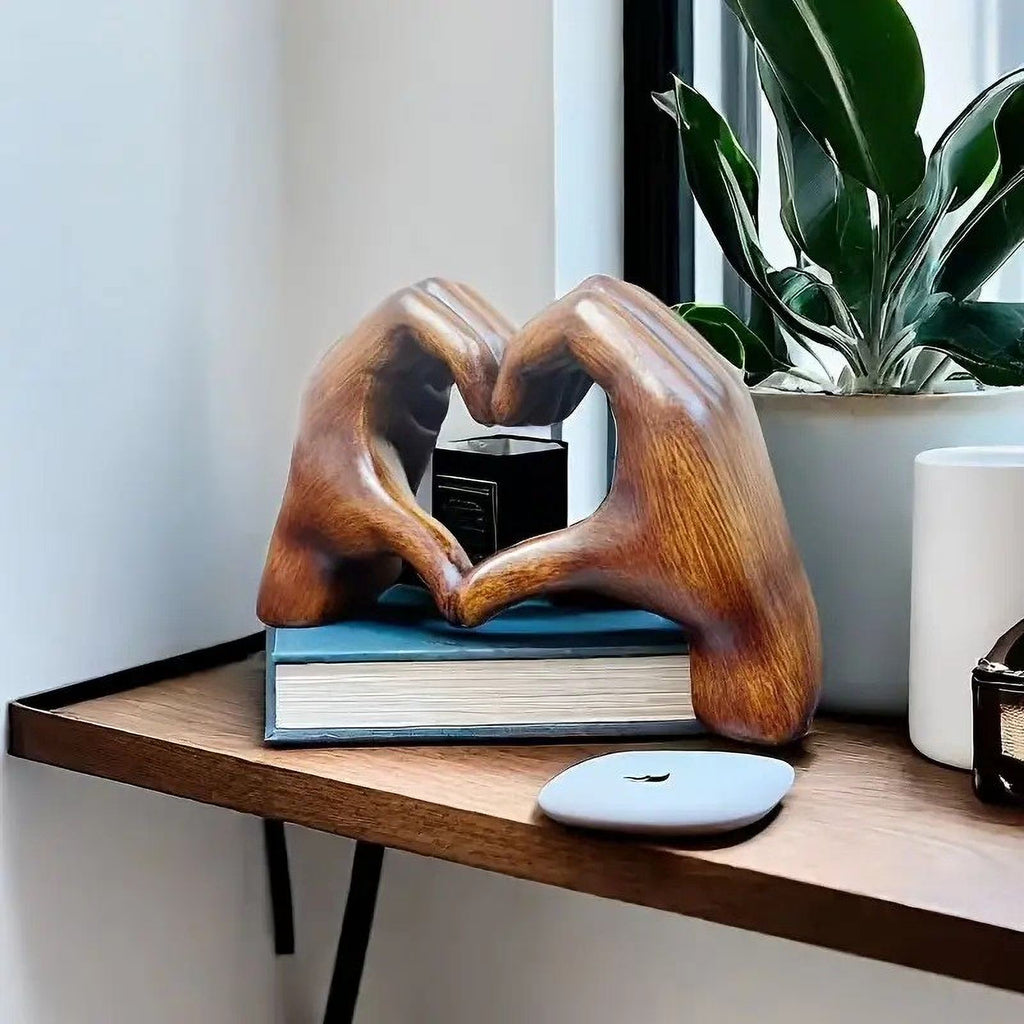 Heart Hands Sculpture