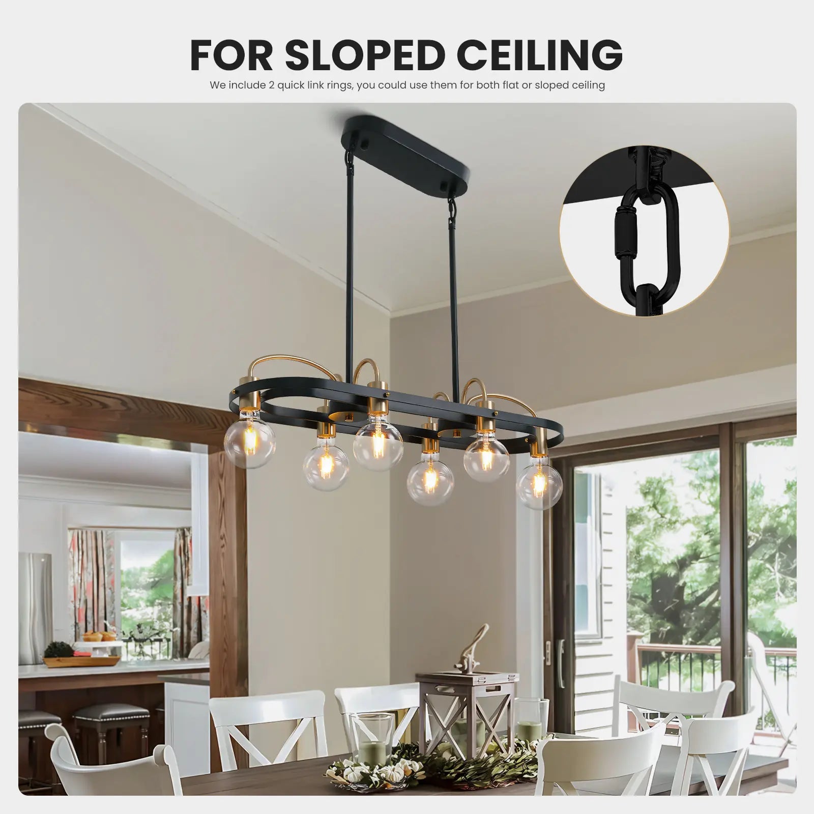 Rectangular Island Chandelier