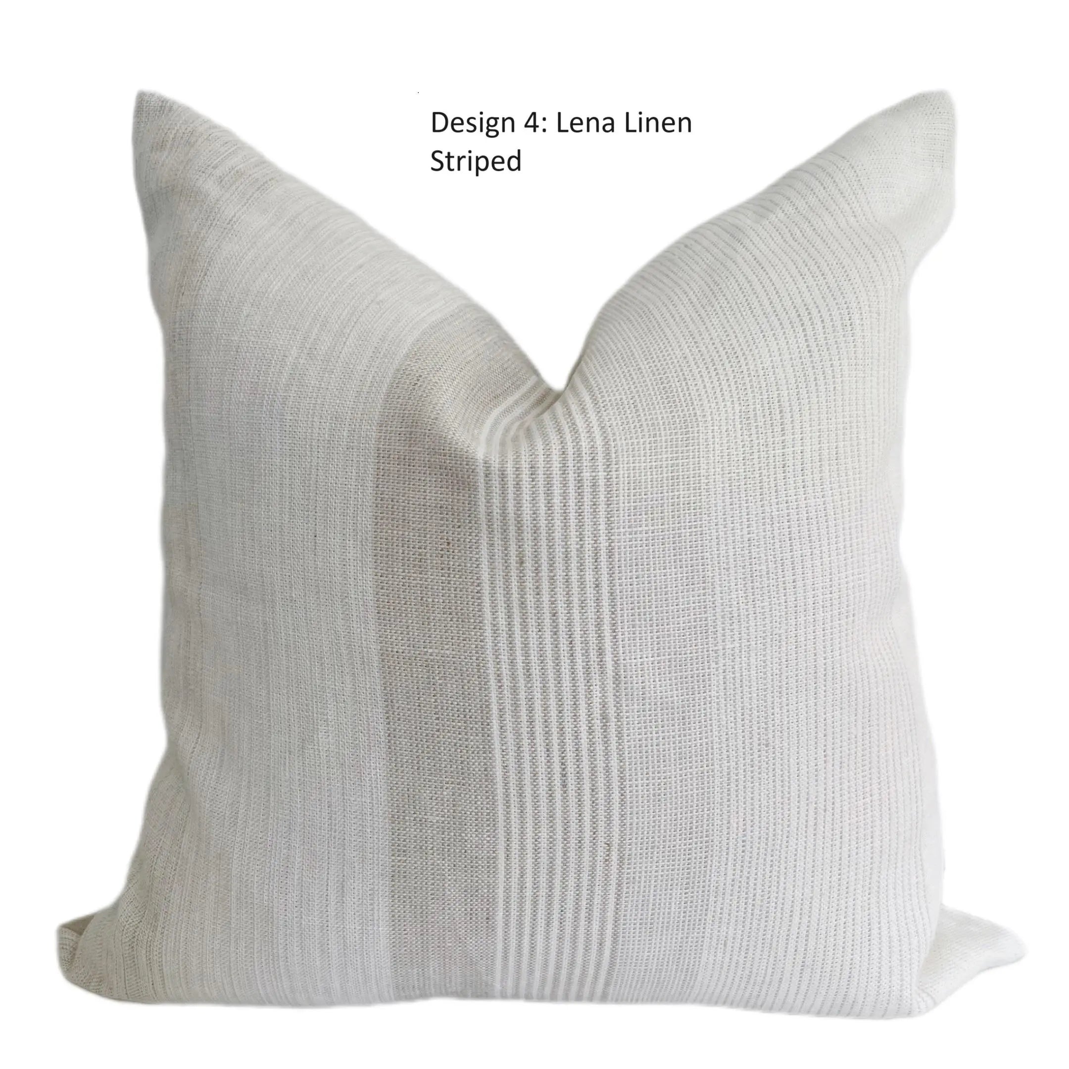 The Home Mind Neutral Linen Throw Pillow Covers