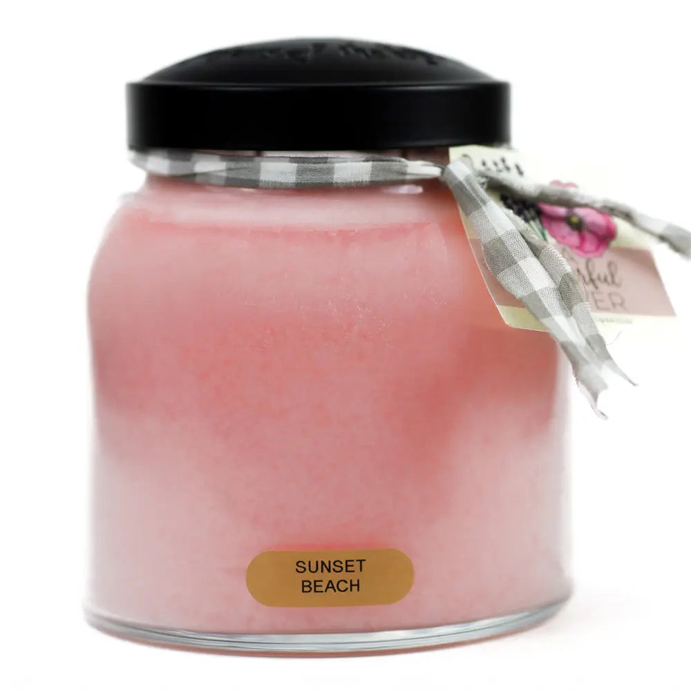 Sunset Beach - 34 Oz Papa Candle Highly Scented