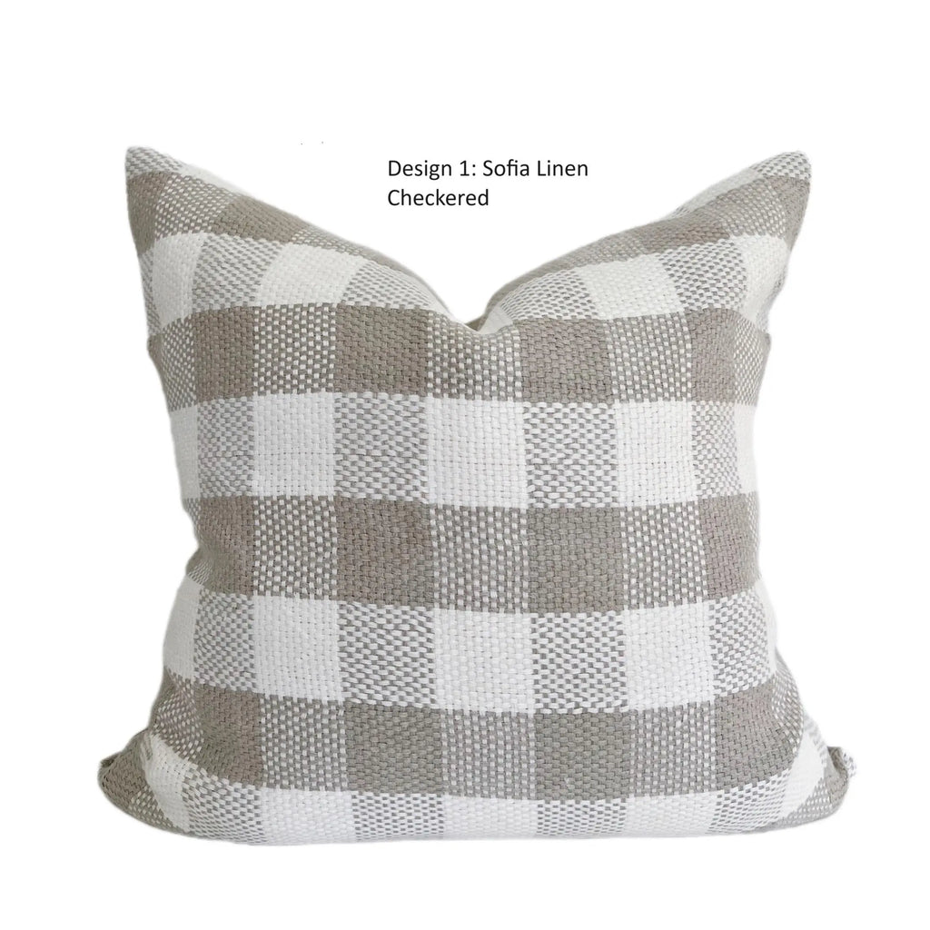 The Home Mind Neutral Linen Throw Pillow Covers