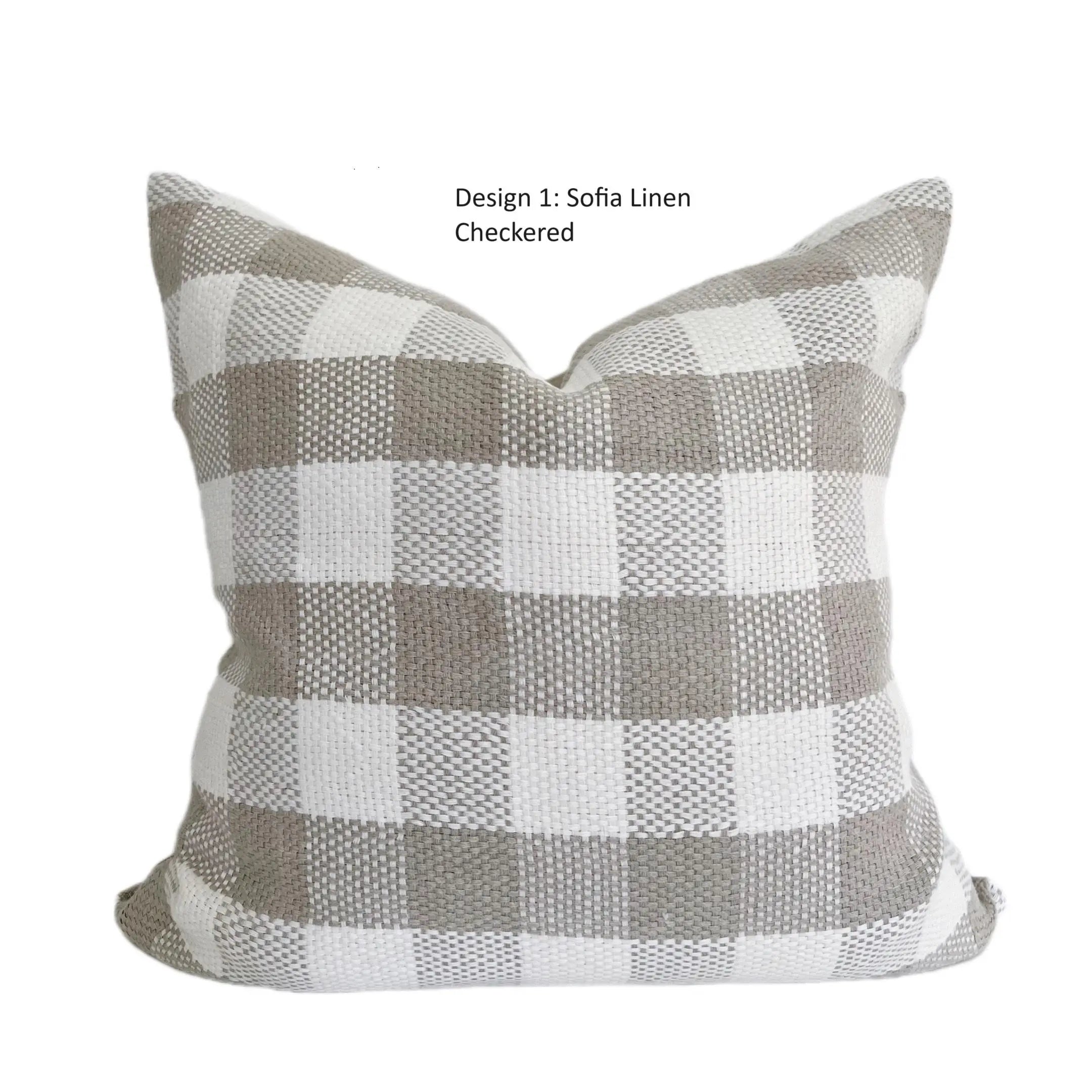 The Home Mind Neutral Linen Throw Pillow Covers