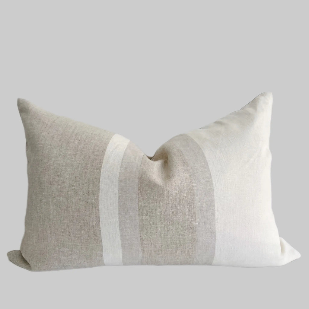 The Home Mind Neutral Linen Throw Pillow Covers