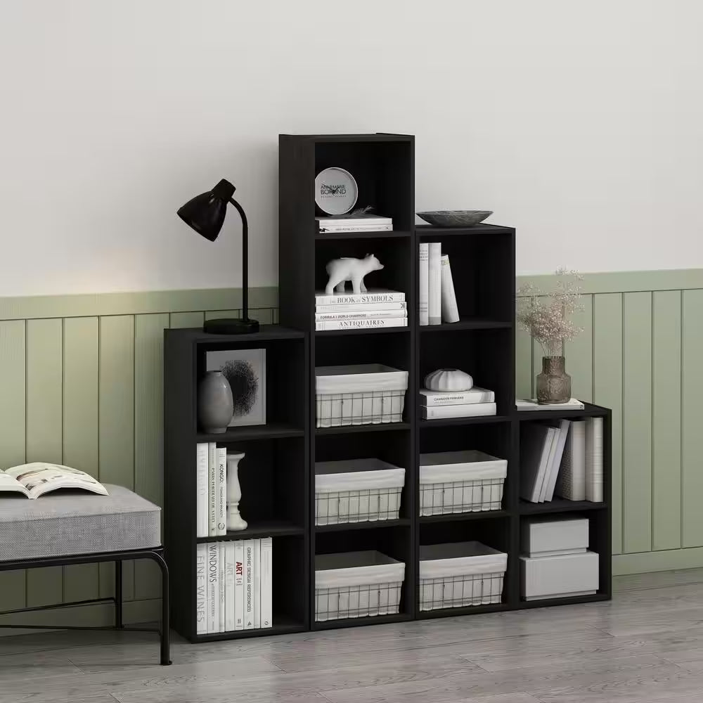 Pasir 41.7 In. Tall Blackwood 4-Shelf Standard Bookcase