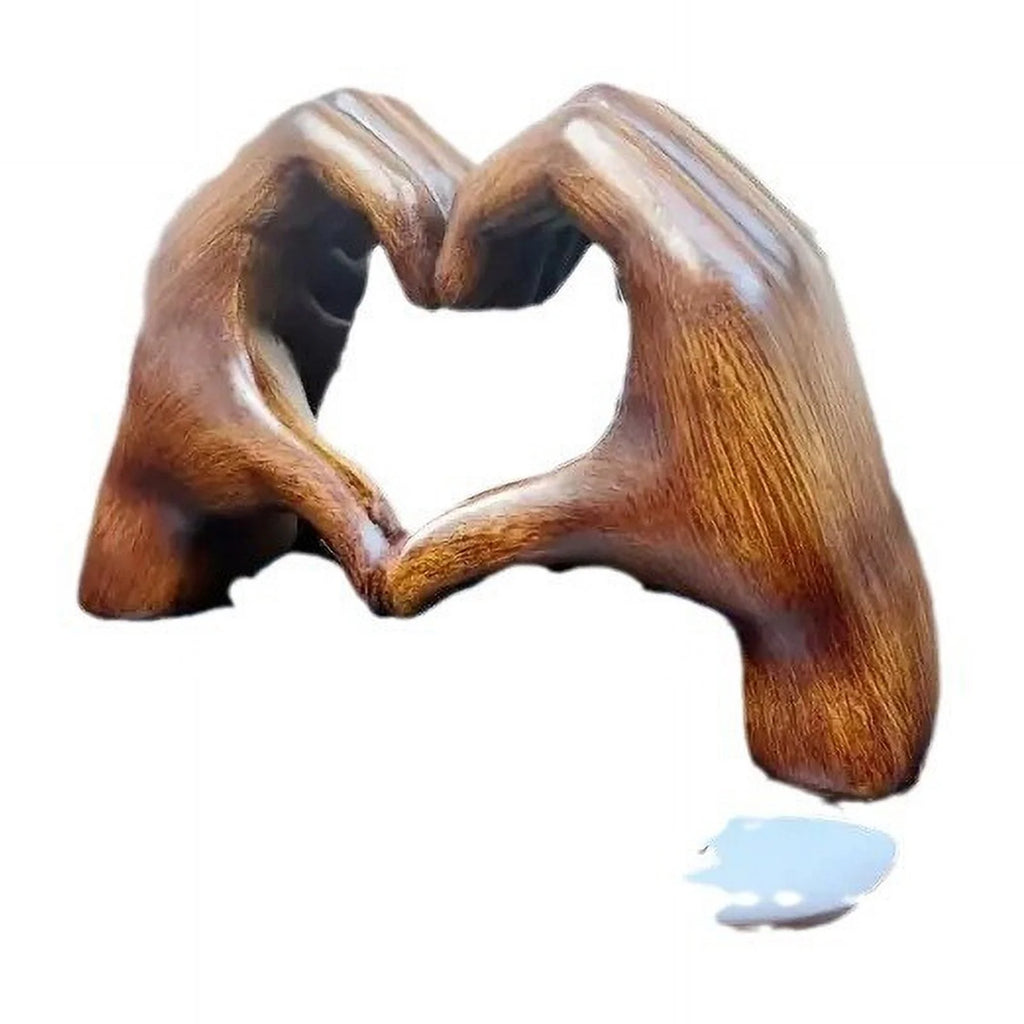 Heart Hands Sculpture