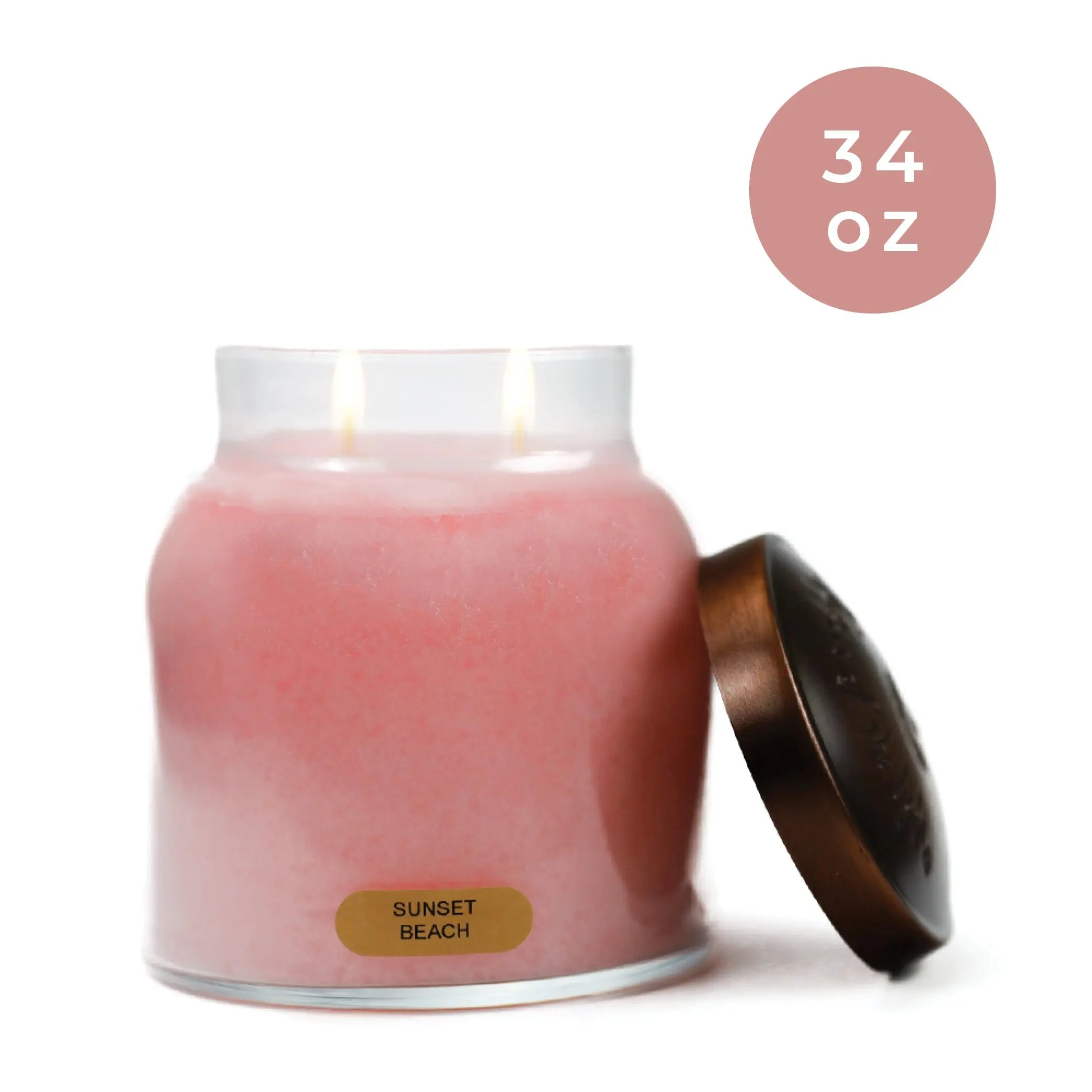 Sunset Beach - 34 Oz Papa Candle Highly Scented